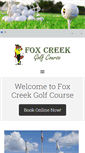 Mobile Screenshot of golffoxcreek.com